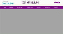 Desktop Screenshot of kozy-kennels.com